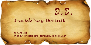 Draskóczy Dominik névjegykártya